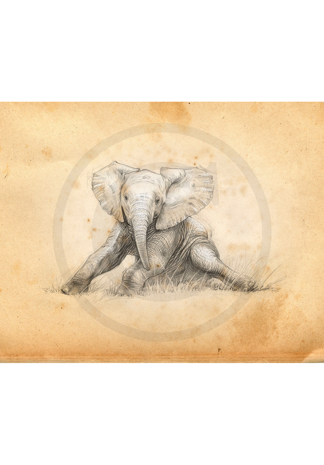 Marcello-art: African Wildlife 324 - Baby elephant