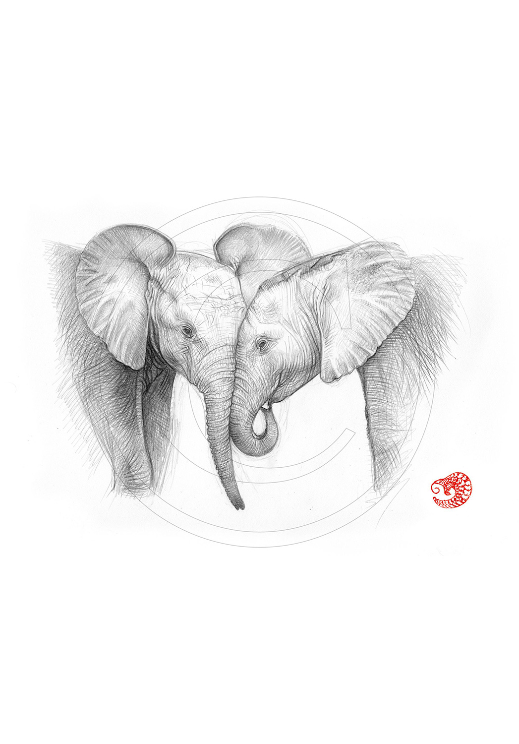 Marcello-art : Faune Africaine 325 - Éléphanteaux