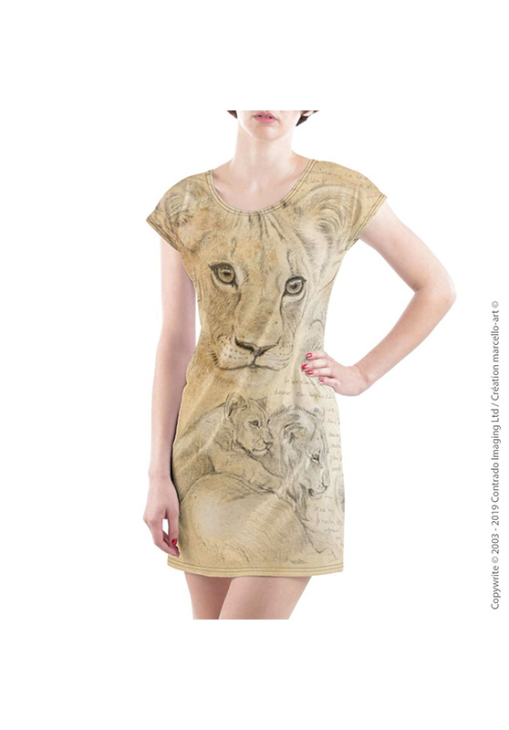 Marcello-art : Robes Robe T-shirt 331 Lionceaux