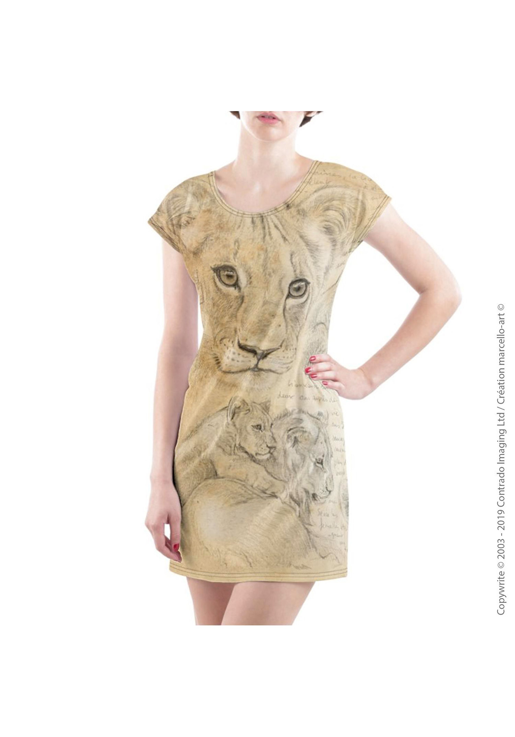 Marcello-art : Robes Robe T-shirt 331 Lionceaux