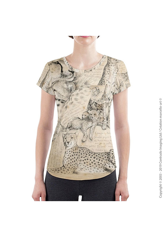 Marcello-art : T-shirt manches courtes T-Shirt coupe cintrée 338 Malaika