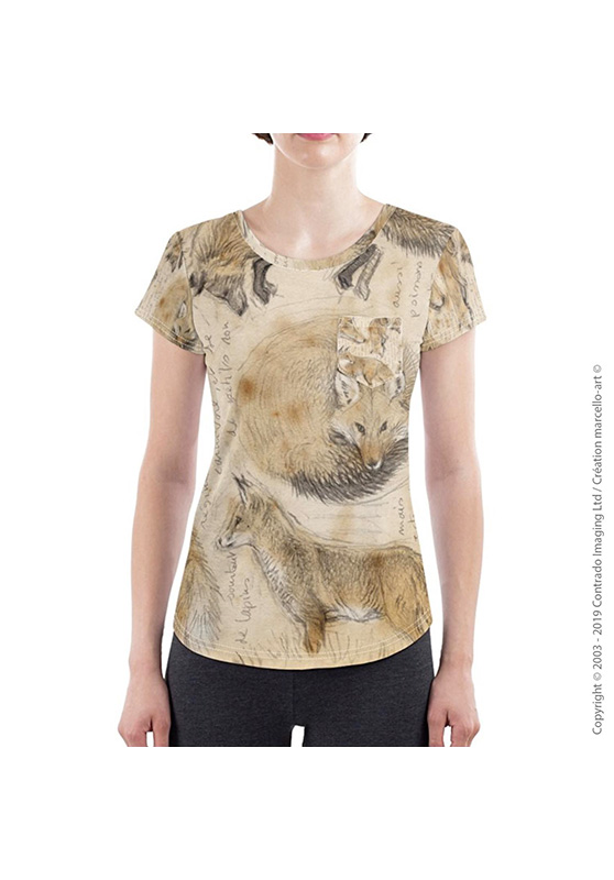 Marcello-art : T-shirt manches courtes T-Shirt coupe cintrée 336 Renard roux