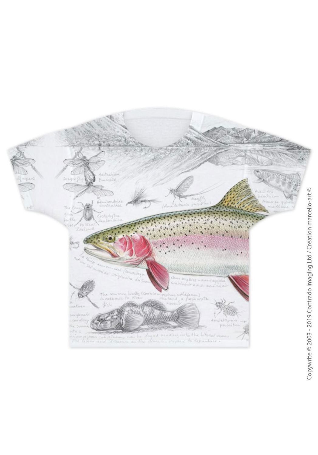 Marcello-art: T-shirt T-shirt 373 Rainbow trout