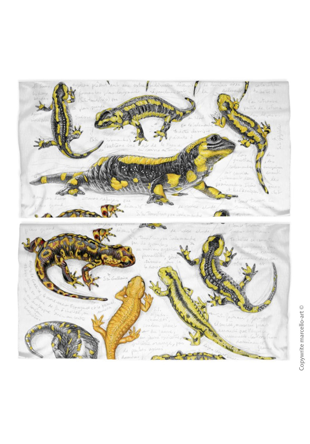 Marcello-art: Tube scarf Tube Scarf 383 Salamander