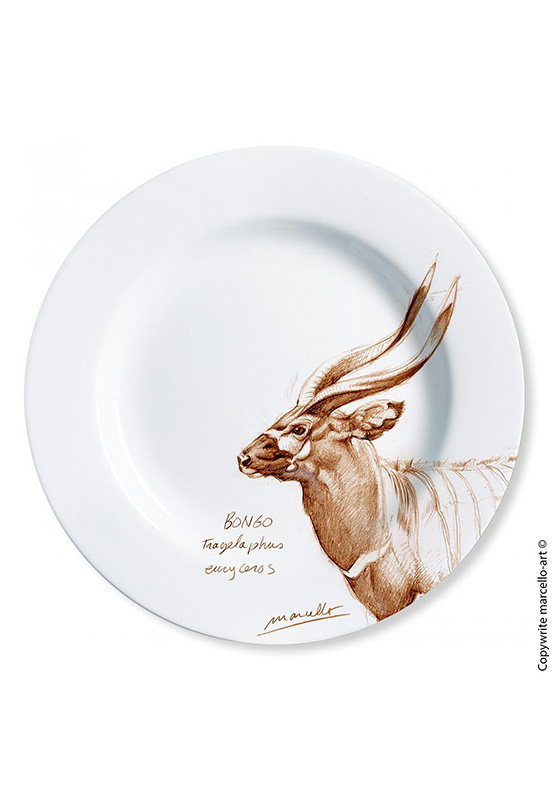 Marcello-art: Decorating Plates Decoration plates 3 Bongo - sépia