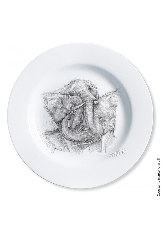 Marcello-art: Decorating Plates Decoration plates 286 Game trunk