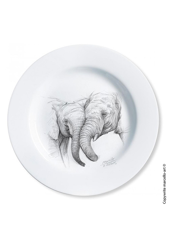 Marcello-art: Decorating Plates Decoration plates 287 Game trunk