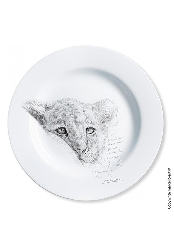 Marcello-art: Decorating Plates Decoration plates 330 Black cubs