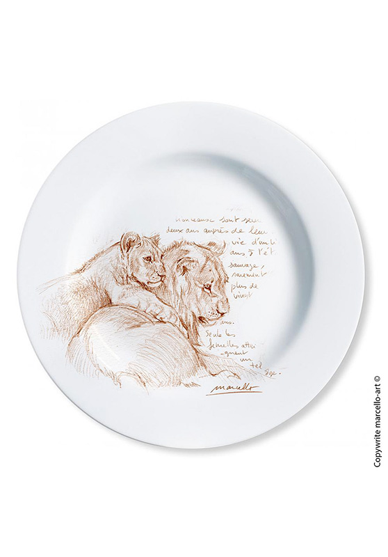Marcello-art: Decorating Plates Decoration plates 331 B Cubs - sépia