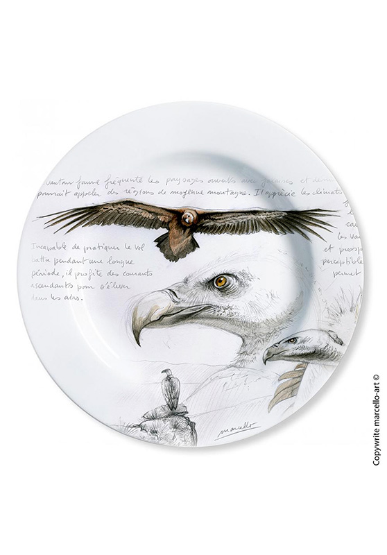 Marcello-art: Decorating Plates Decoration plates 115 Griffon vulture