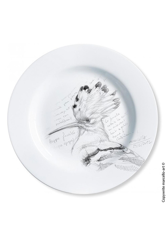 Marcello-art: Decorating Plates Decoration plates 182 Hoopoe