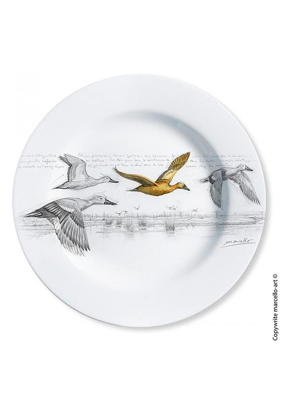 Marcello-art: Decorating Plates Decoration plates 235 Masked Duck