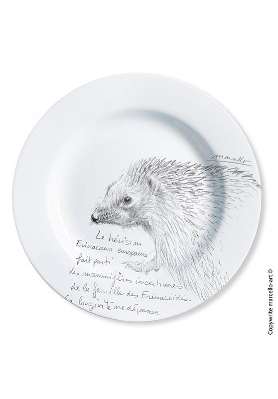 Marcello-art: Decorating Plates Decoration plates 23 Hedgehog