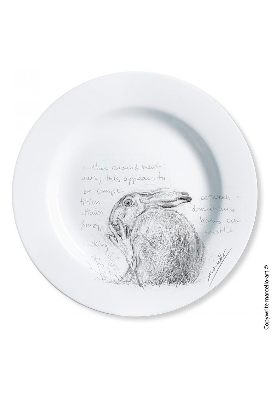 Marcello-art: Decorating Plates Decoration plates 172 Hare