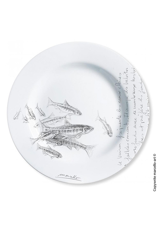 Marcello-art: Decorating Plates Decoration plates 45 Minnows