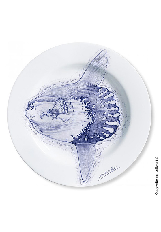 Marcello-art : Assiettes de décoration Assiette décorative 112 Mola mola