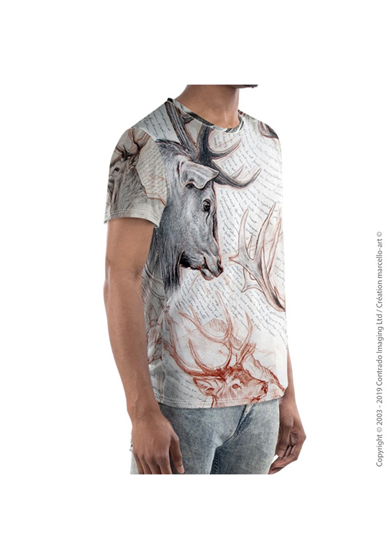 Marcello-art: Short sleeved T-shirt Short Sleeve T-Shirt 278 Red deer