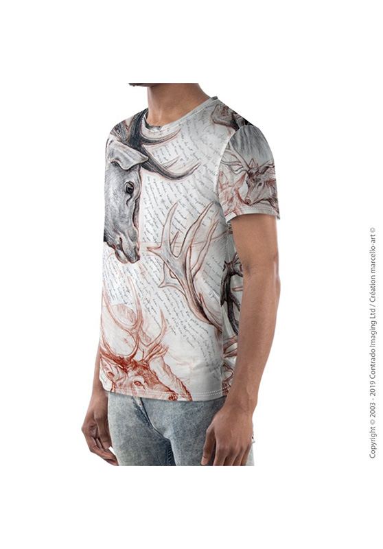 Marcello-art: Short sleeved T-shirt Short Sleeve T-Shirt 278 Red deer