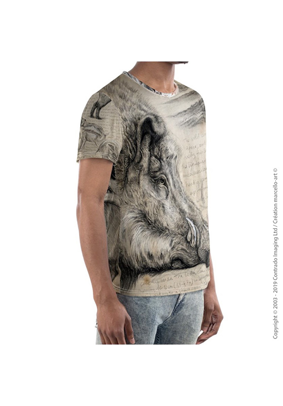 Marcello-art: Short sleeved T-shirt Short Sleeve T-Shirt 347 Sus scrofa