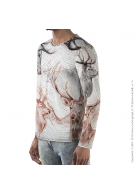 Marcello-art: For men Long Sleeve T-Shirt 278 Red deer