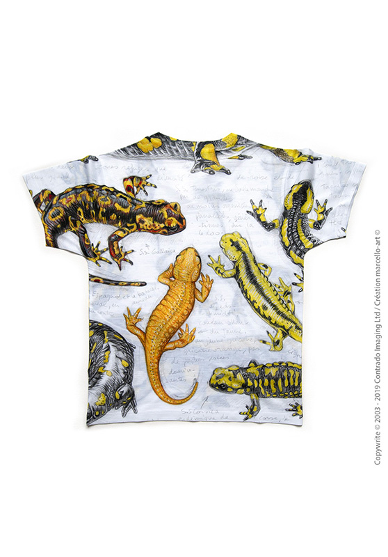 Marcello-art : T-shirt T-shirt 383 Salamandre tachetée