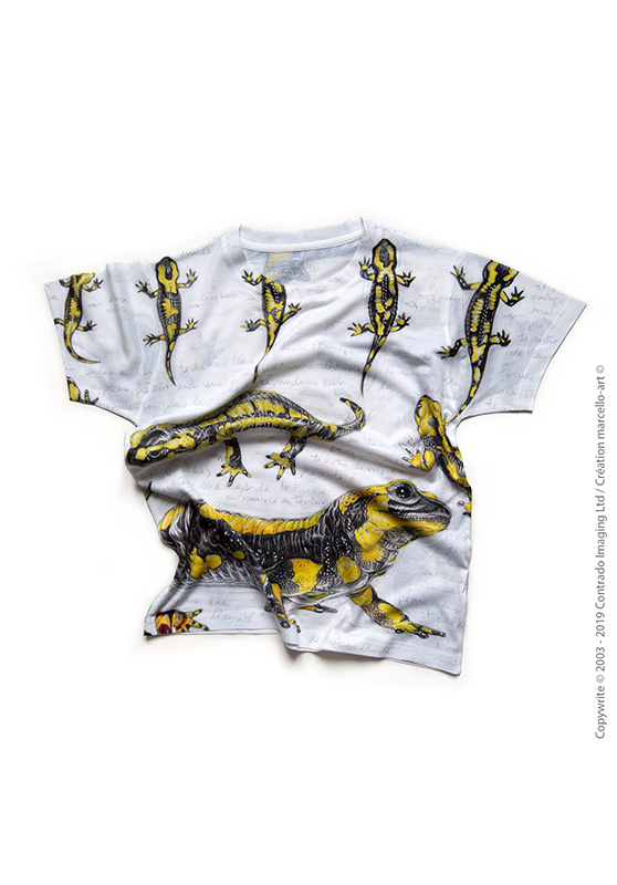 Marcello-art : T-shirt T-shirt 383 Salamandre tachetée