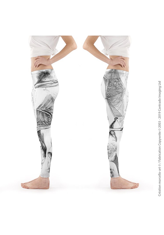 Marcello-art: Legging Legging 31 Pipistrelle - white