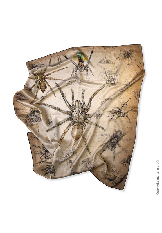 Marcello-art: Square Square scarve 82 Arachna
