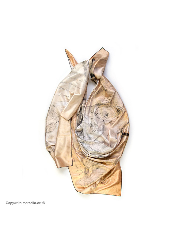 Marcello-art: Rectangular Rectangular scarve 331 Cubs