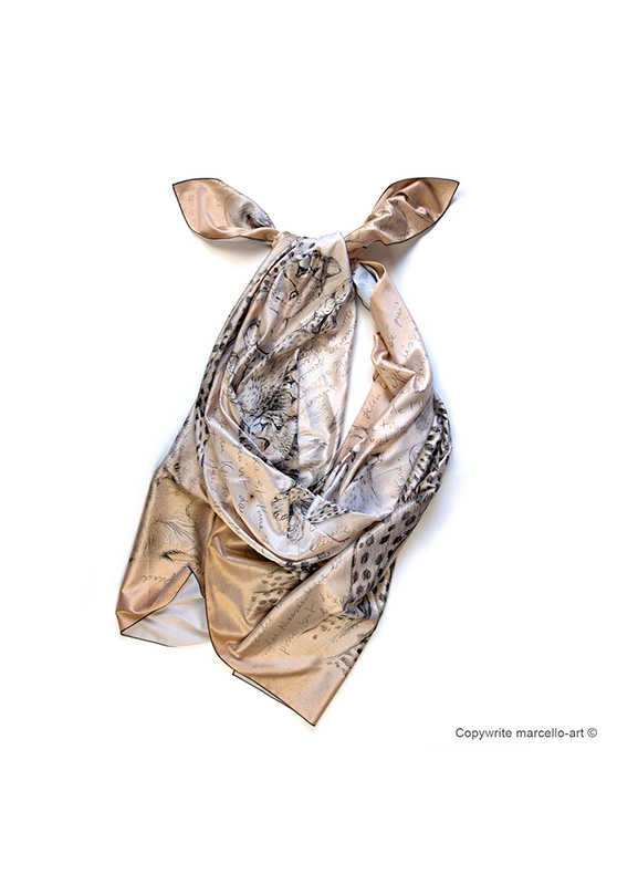 Marcello-art: Rectangular Rectangular scarve 338 Malaika