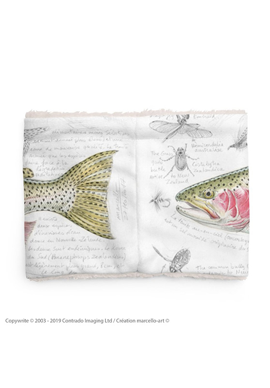 Marcello-art: Snood Snood 373 Rainbow trout - white