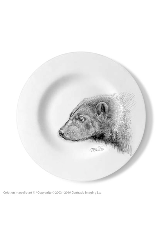 Marcello-art: Decorating Plates Decoration plate 257 Wolverine