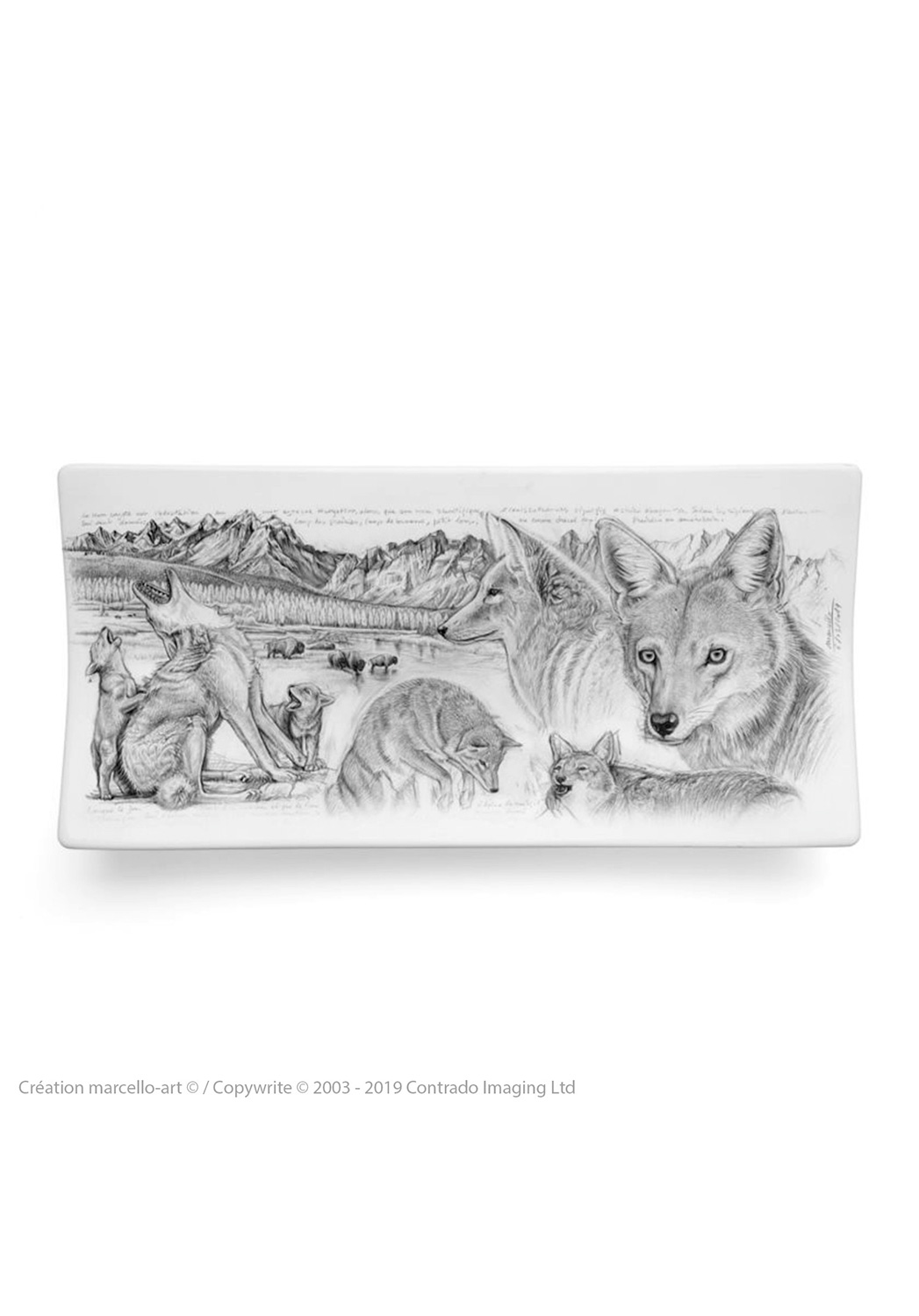 Marcello-art: Rectangular plates Rectangular plate 391 coyote