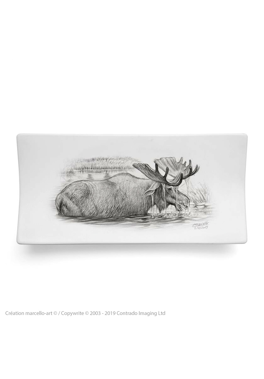 Marcello-art: Rectangular plates Rectangular plate 393 moose