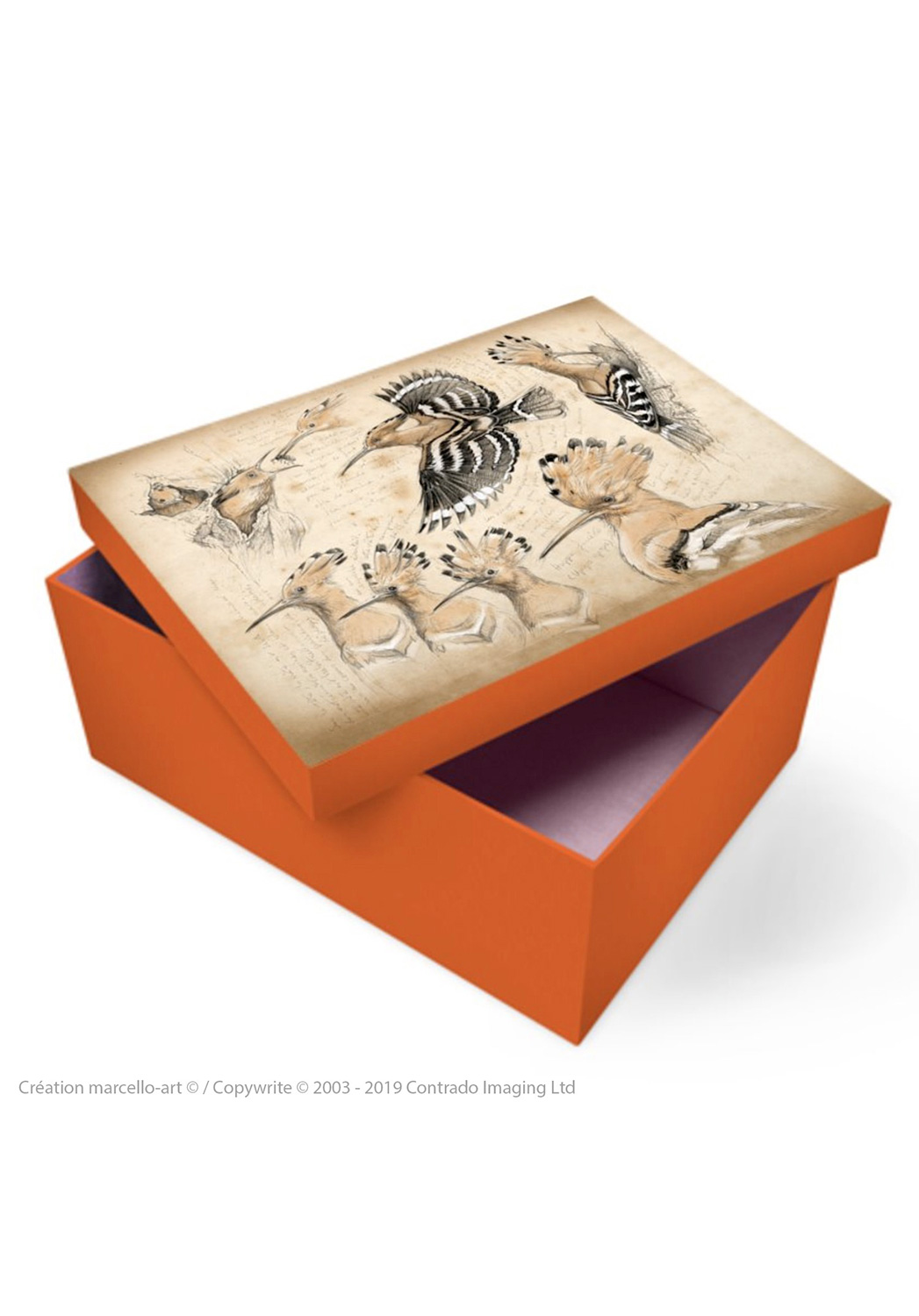Marcello-art: Decoration accessoiries Souvenir box 182 hoopoe