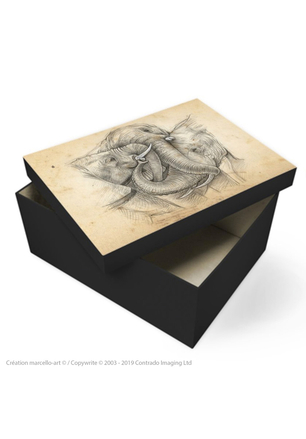 Marcello-art: Decoration accessoiries Souvenir box 286 game trunk