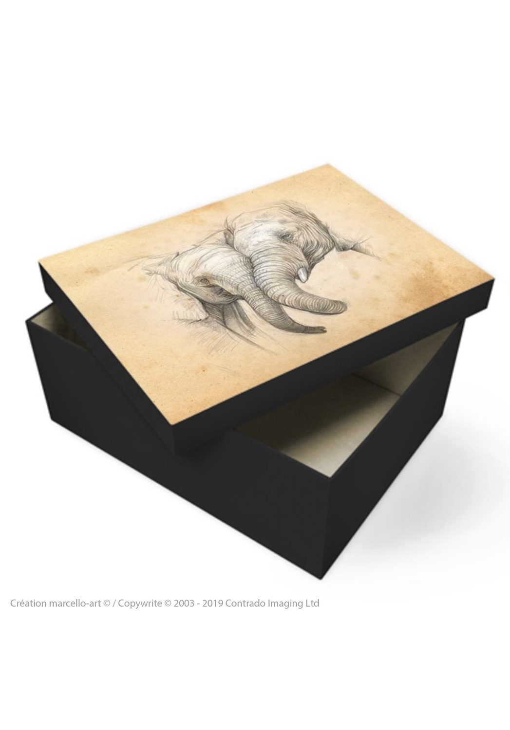 Marcello-art: Decoration accessoiries Souvenir box 287 game trunk