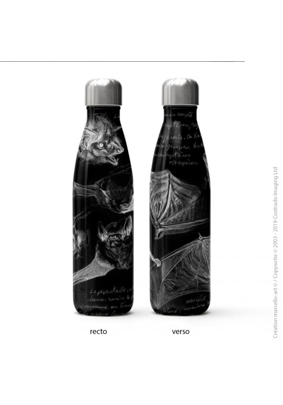 Marcello-art: Decoration accessoiries Isothermal bottle 31 pipistrelle white