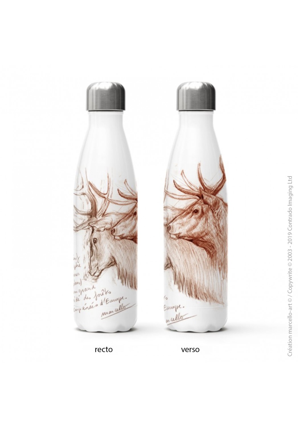 Marcello-art: Decoration accessoiries Isothermal bottle 52 red deer