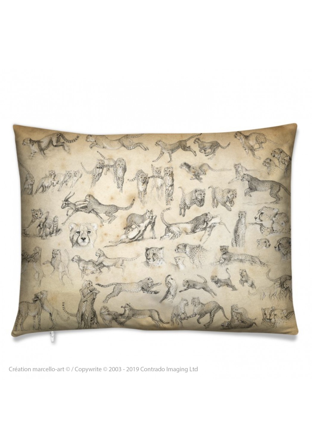 Marcello-art: Fashion accessory Cushion 320 Cheetah For Ever