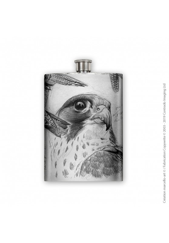 Marcello-art: Decoration accessoiries Flask 13 A peregrine Falcon