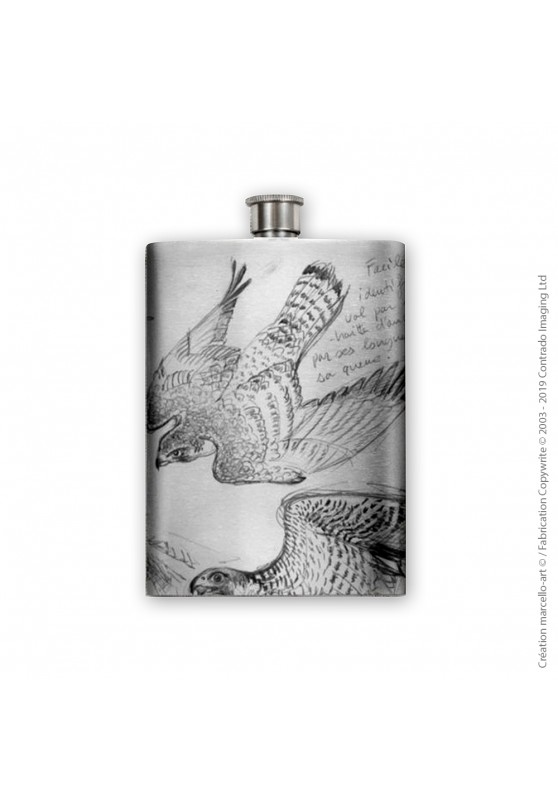 Marcello-art : Accessoires de décoration Flasque 13 B faucon pélerin