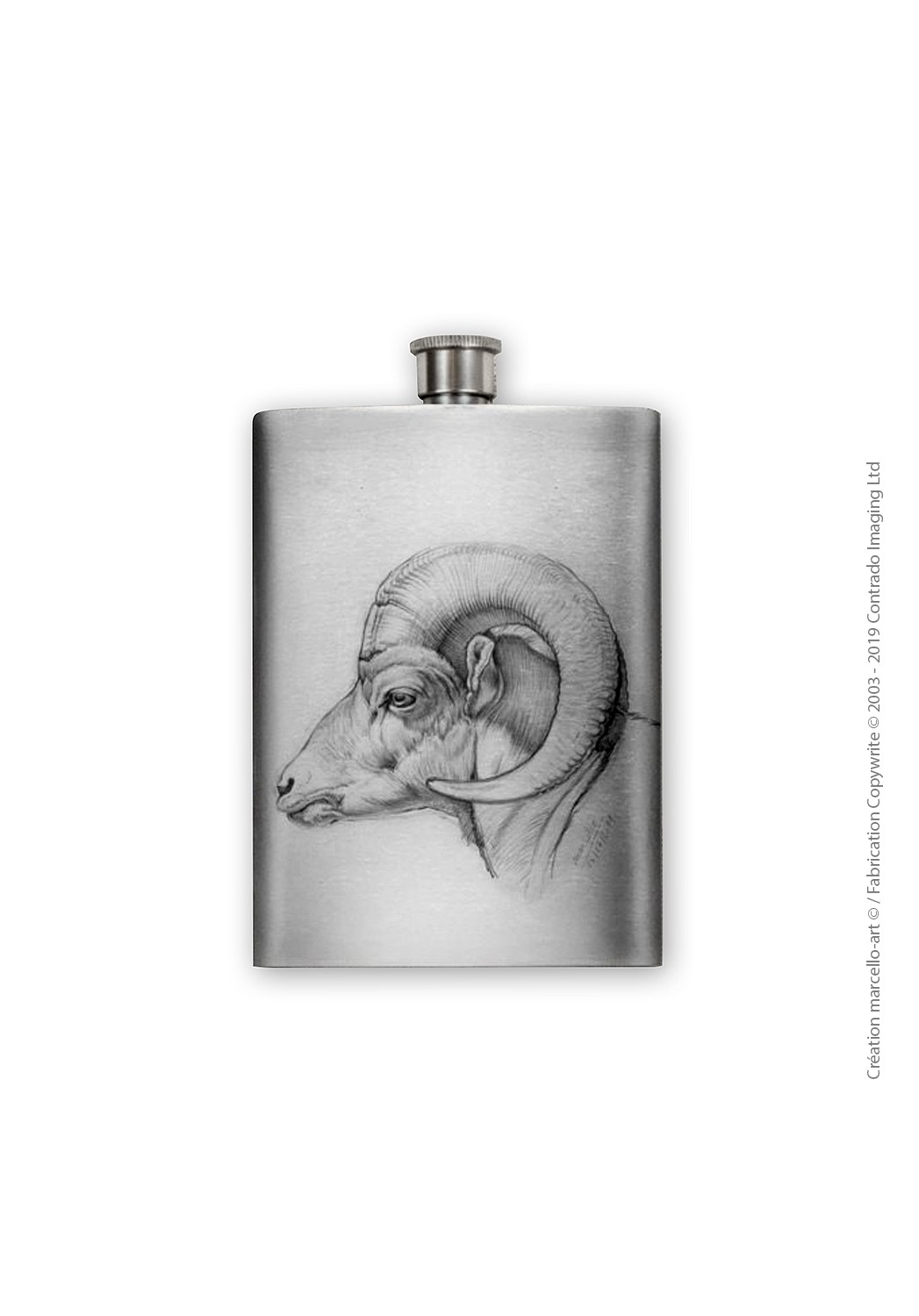 Marcello-art : Accessoires de décoration Flasque 51 mouflon Bighorn