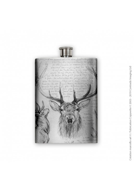 Marcello-art: Decoration accessoiries Flask 52 A red deer