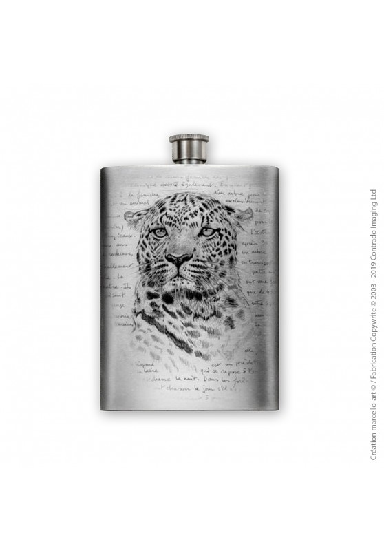 Marcello-art : Accessoires de décoration Flasque 180 face léopard