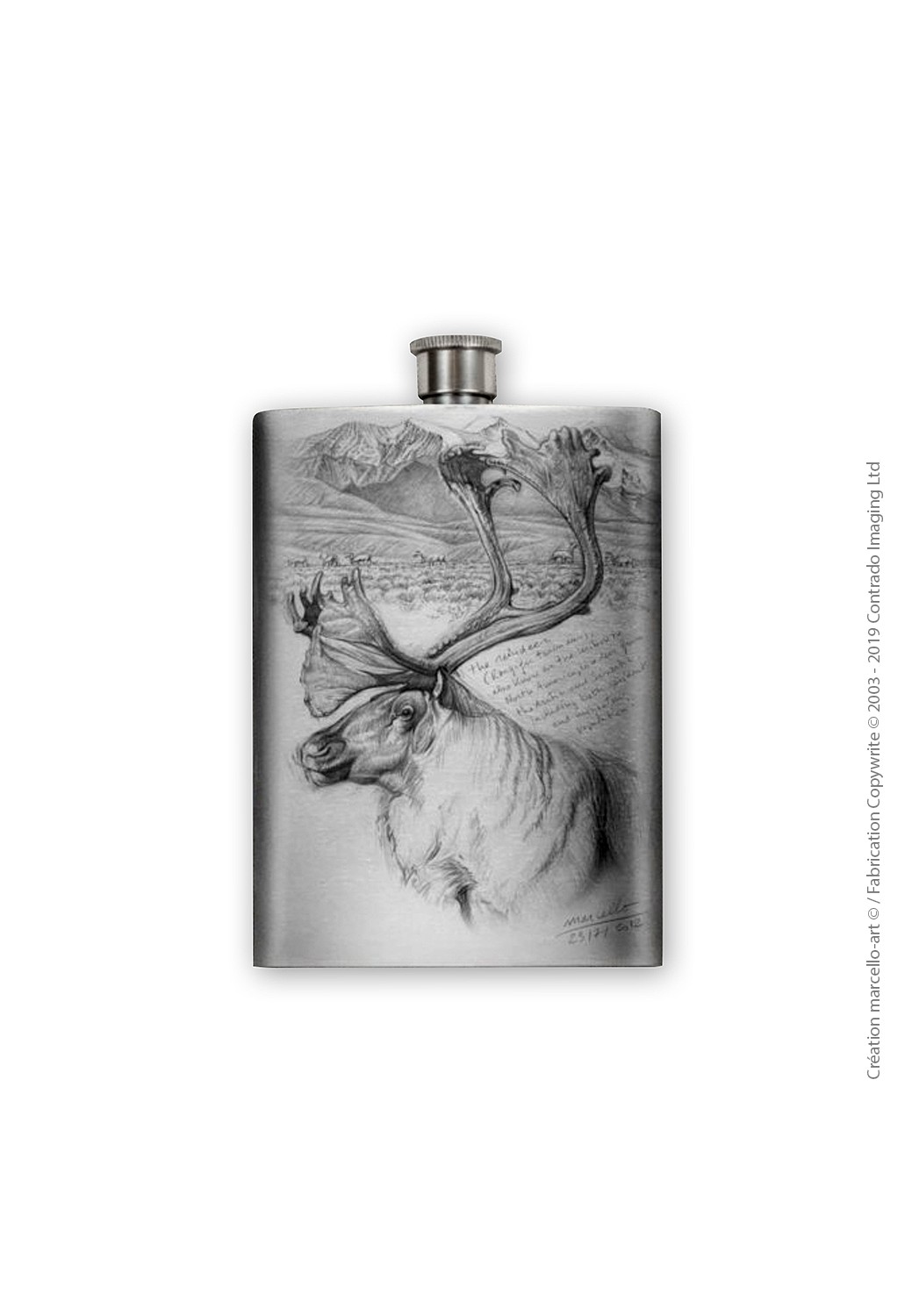 Marcello-art : Accessoires de décoration Flasque 190 caribou