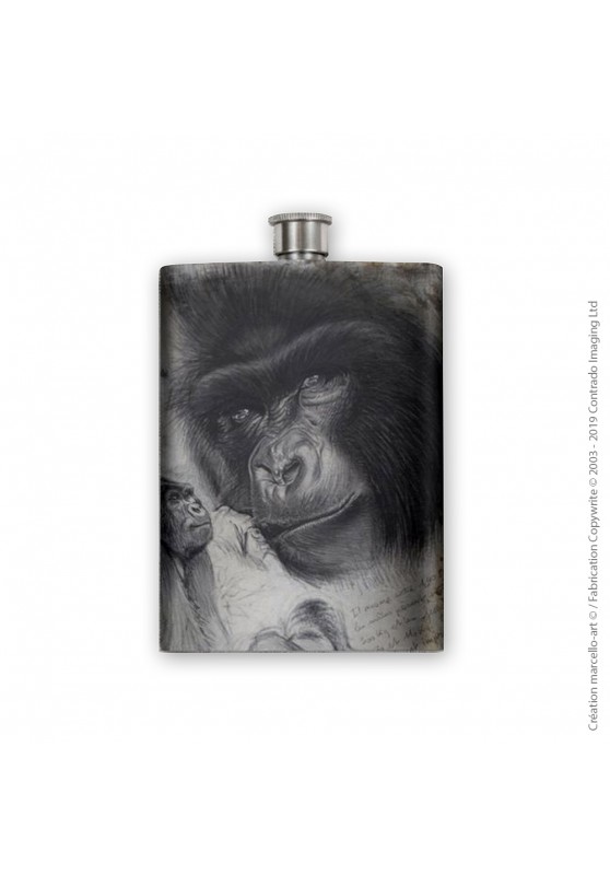 Marcello-art : Accessoires de décoration Flasque 193 gorille de montagne