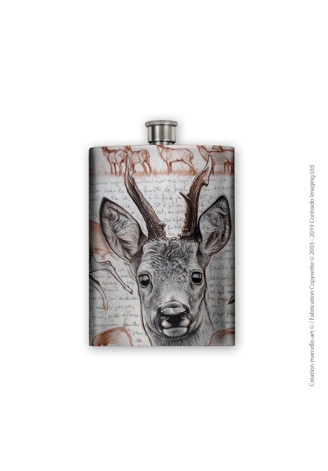 Marcello-art: Decoration accessoiries Flask 280 roe deer