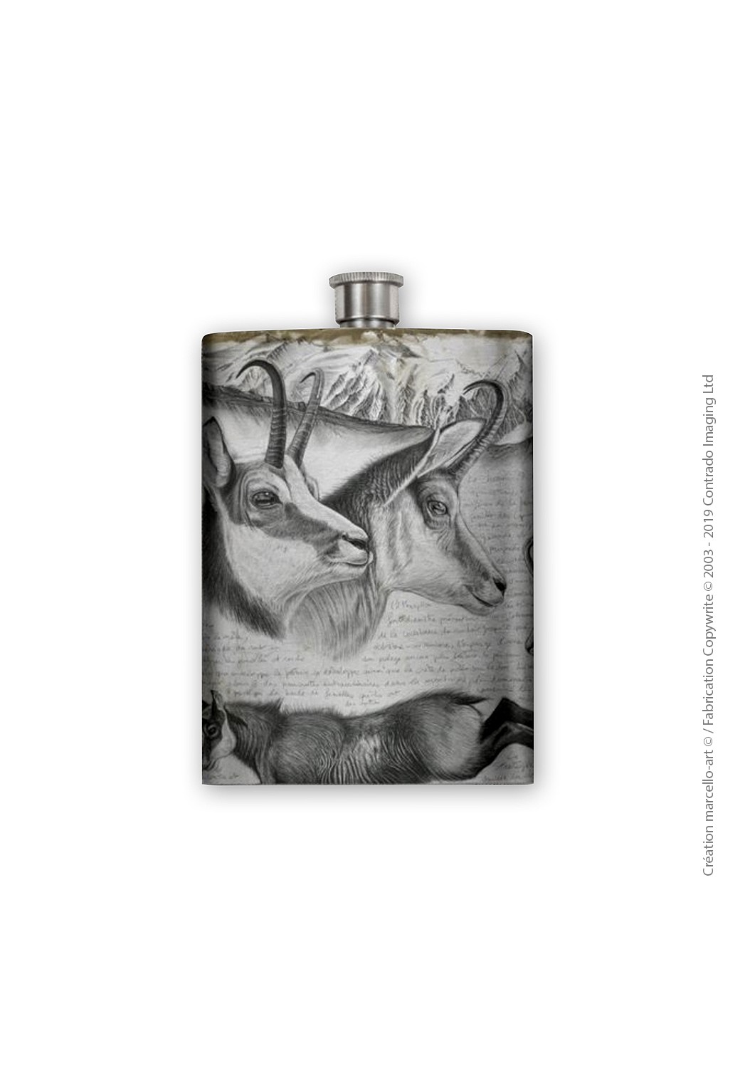 Marcello-art : Accessoires de décoration Flasque 349 chamois