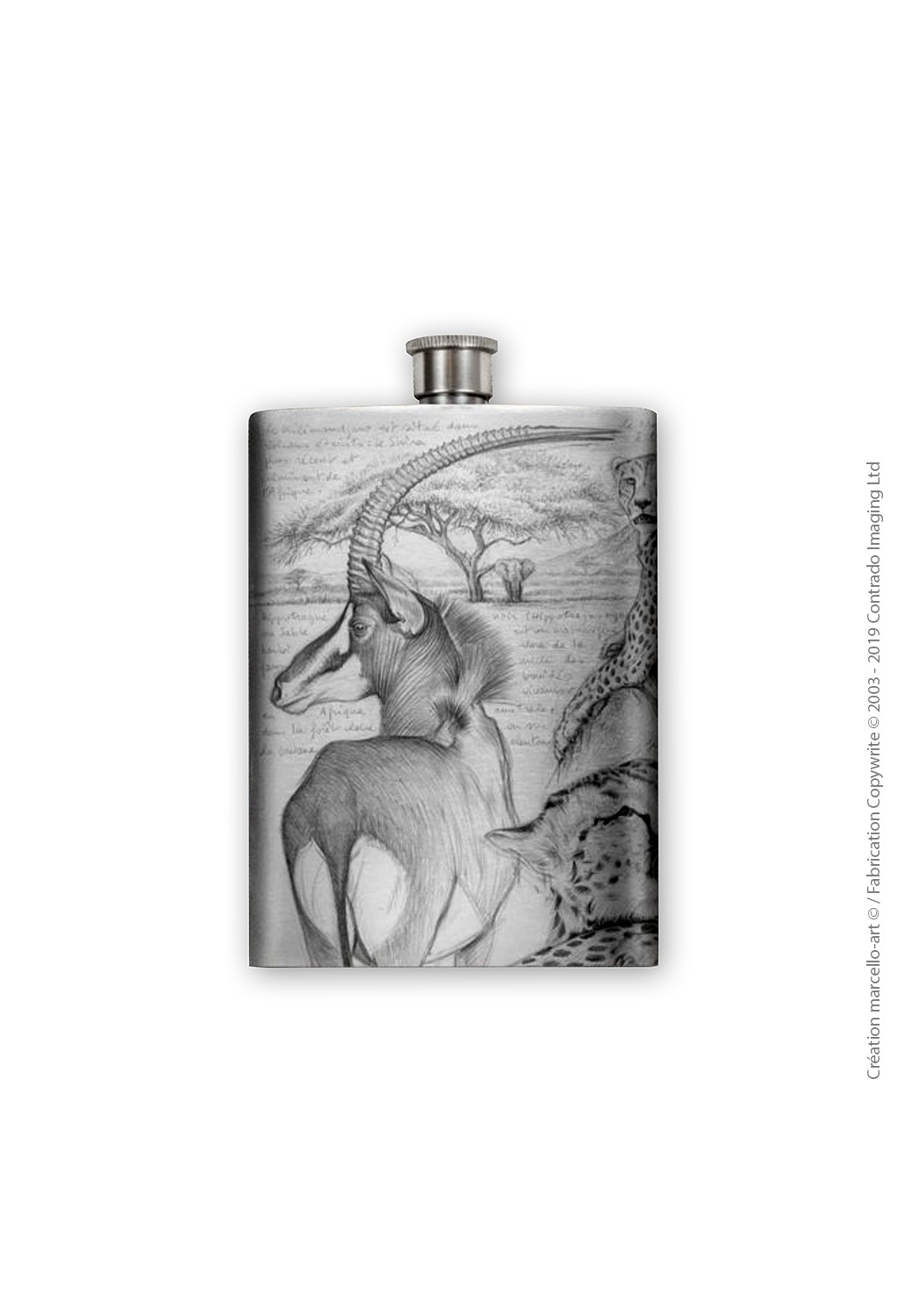 Marcello-art : Accessoires de décoration Flasque 363 antilope sable